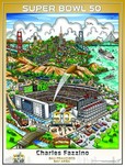 Charles Fazzino Art Charles Fazzino Art NFL: Super Bowl 50: San Francisco (Poster) - Signed